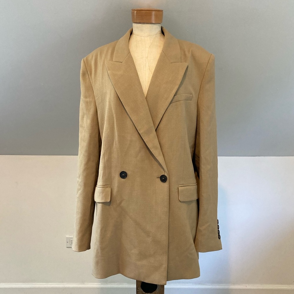 IRO Myvi Blazer in Light Khaki - Picture 10 of 16